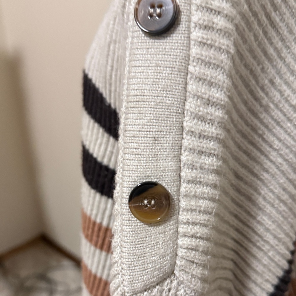 Tahari Multicolor Striped Crew Neck Sweater - Picture 5 of 5